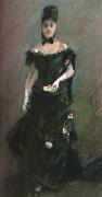 Berthe Morisot Avant le theatre oil painting on canvas